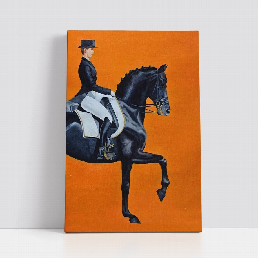 Midnight Rider, Tangerine Sky Canvas