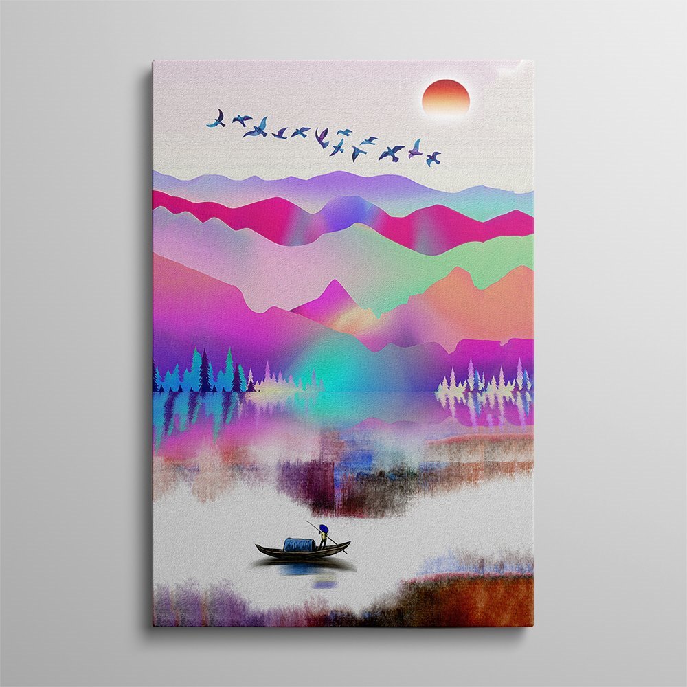 Hill Sea Side View Home Decoration Canvas