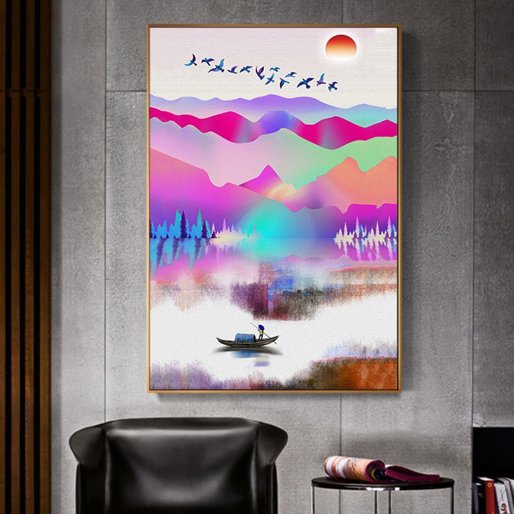 Hill Sea Side View Home Decoration Canvas