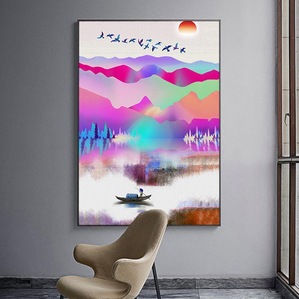 Hill Sea Side View Home Decoration Canvas