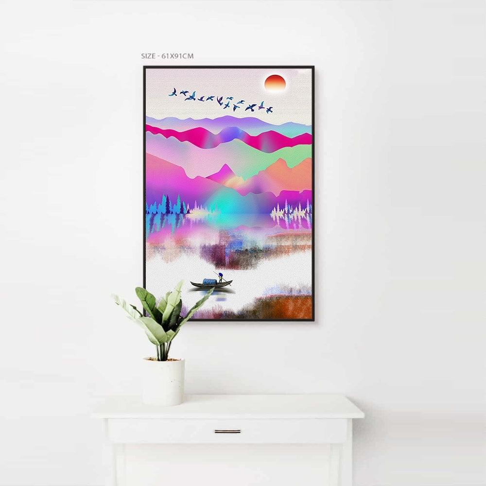 Hill Sea Side View Home Decoration Canvas