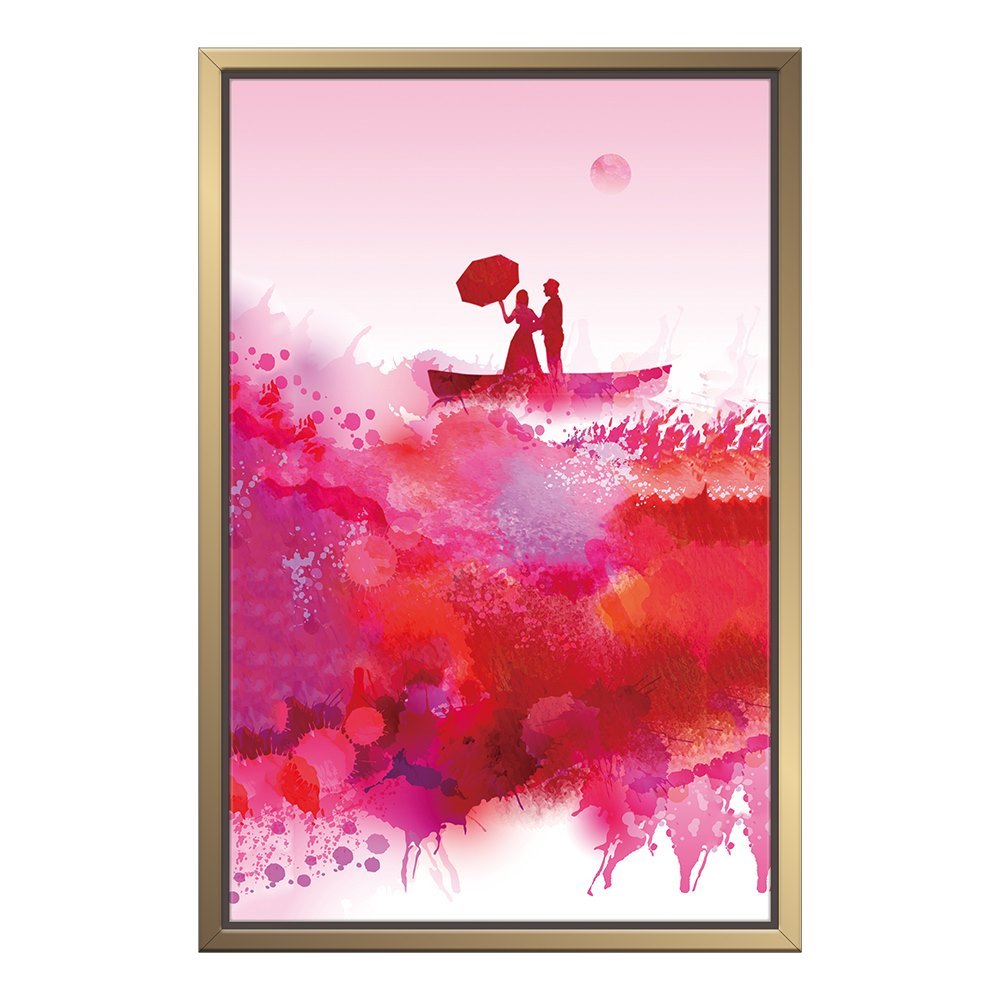 Lovers on the Boat Wall Art Home Decoration Canvas
