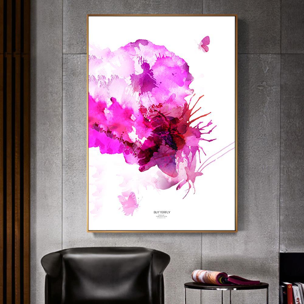 Purple Butterfly Home Decoration Canvas