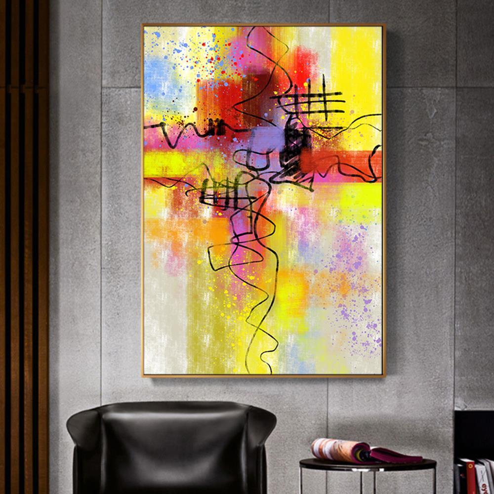 Scrawl Modern Art Home Decoration Canvas