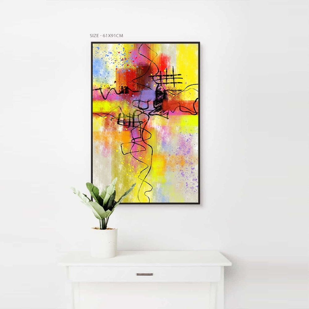 Scrawl Modern Art Home Decoration Canvas