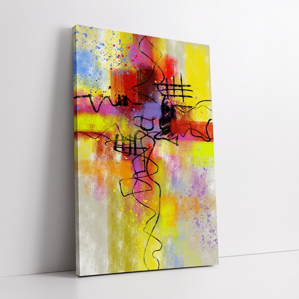Scrawl Modern Art Home Decoration Canvas