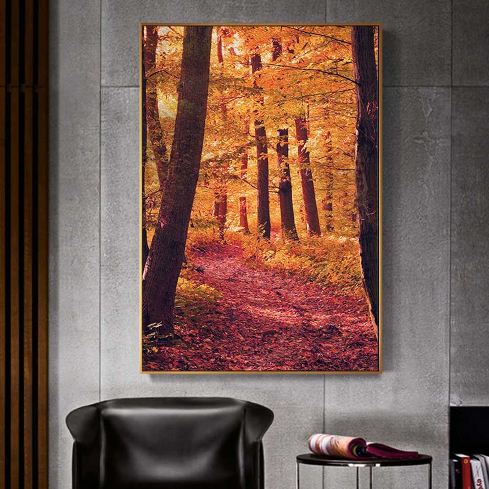 Realism Forest Trees Home Decoration Canvas