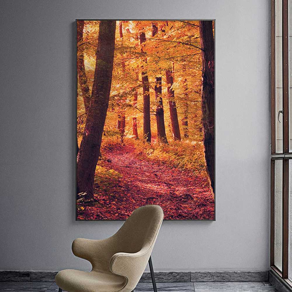 Realism Forest Trees Home Decoration Canvas