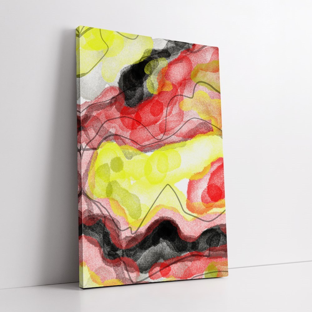 Color Splash Scrawl Home Decoration Canvas
