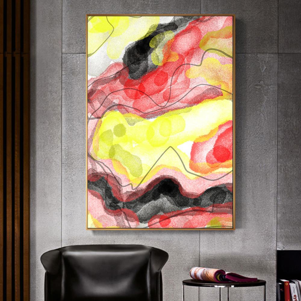 Color Splash Scrawl Home Decoration Canvas