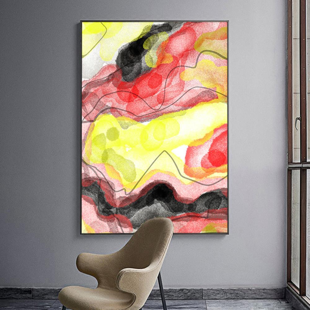Color Splash Scrawl Home Decoration Canvas
