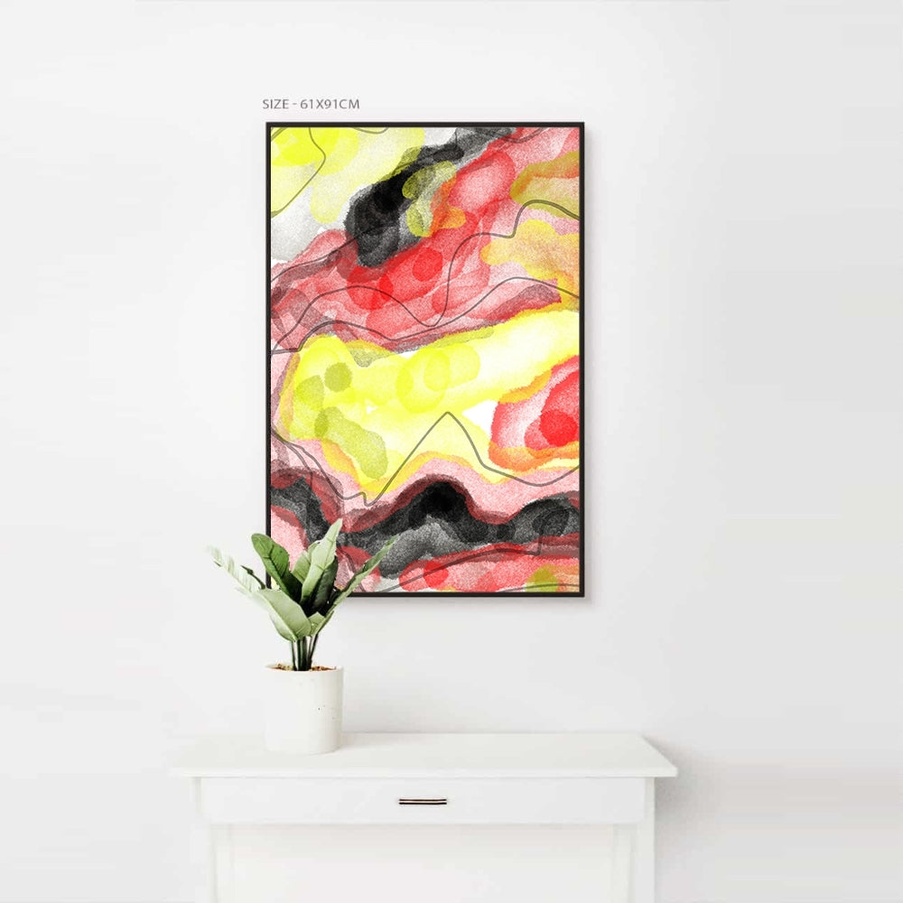 Color Splash Scrawl Home Decoration Canvas