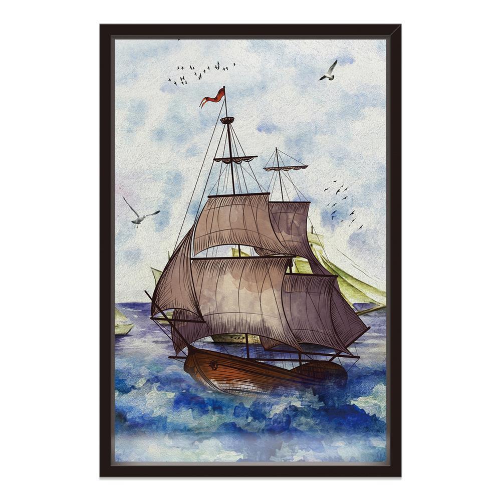 Pirates Ship On the Sea Home Decoration Canvas
