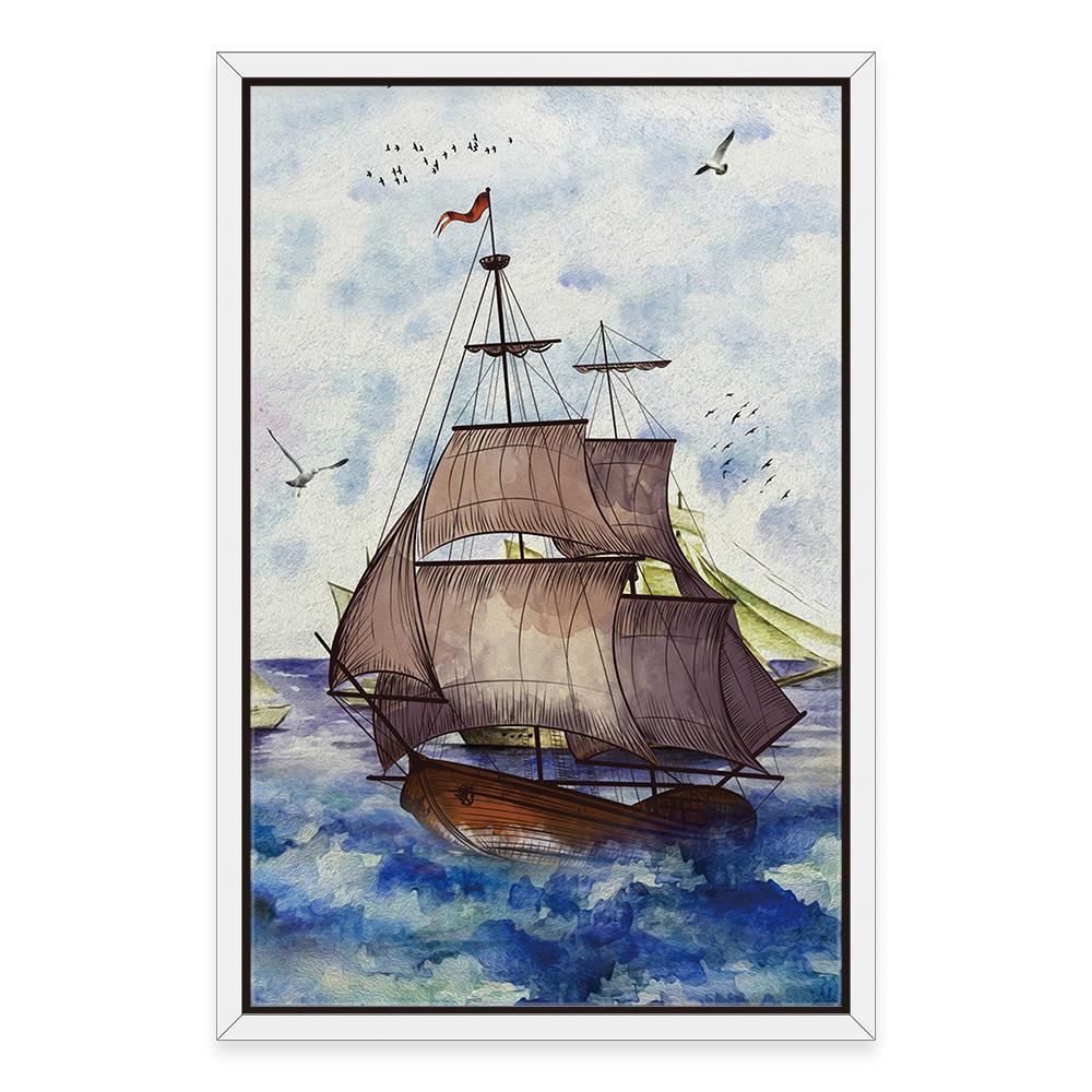 Pirates Ship On the Sea Home Decoration Canvas
