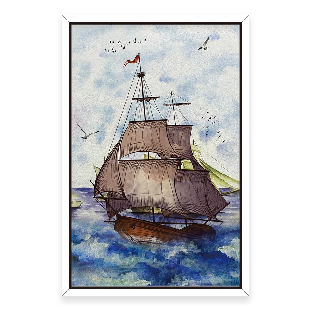 Pirates Ship On the Sea Home Decoration Canvas