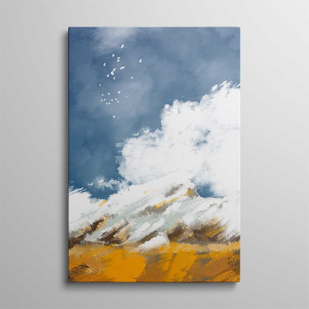 Cloudy Water Color Home Decoration Canvas