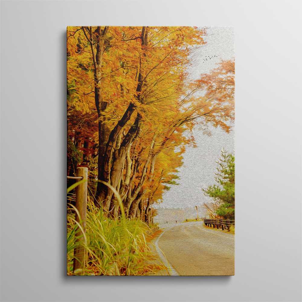 Roadside Tress Decor Home Decoration Canvas