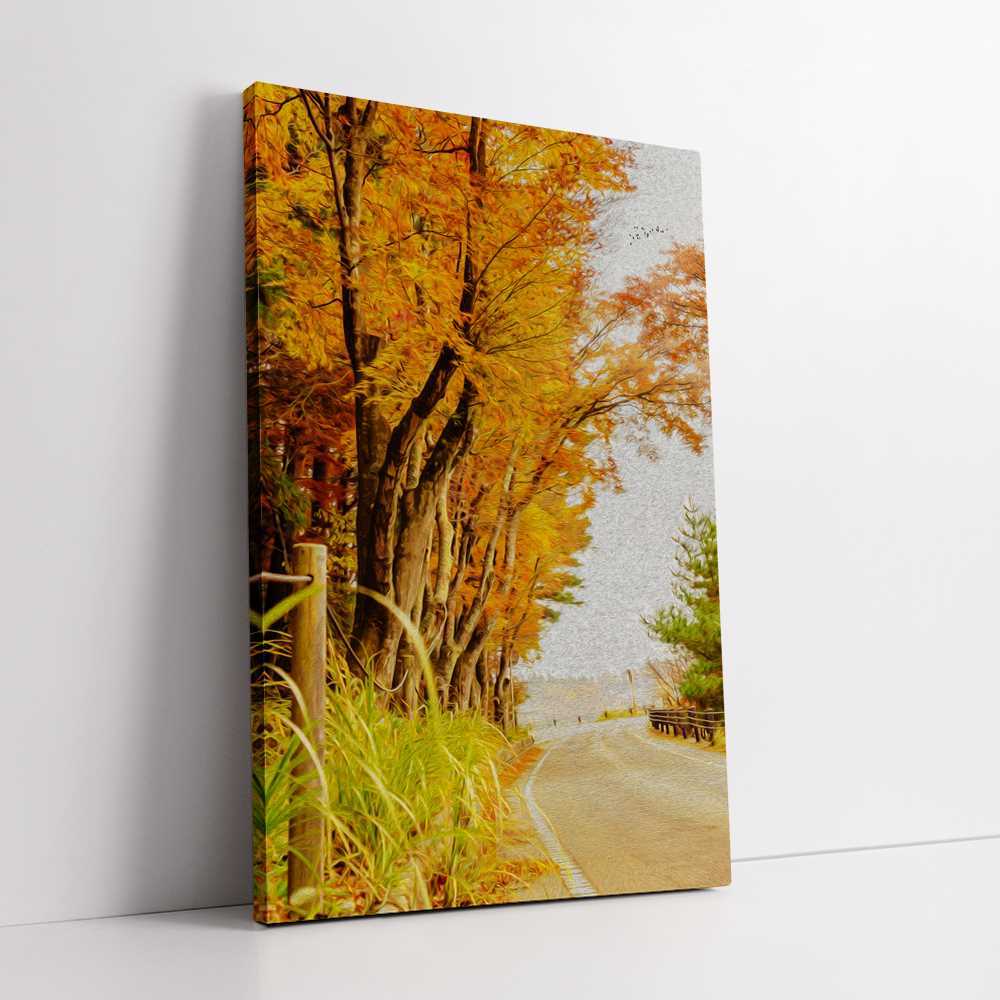 Roadside Tress Decor Home Decoration Canvas