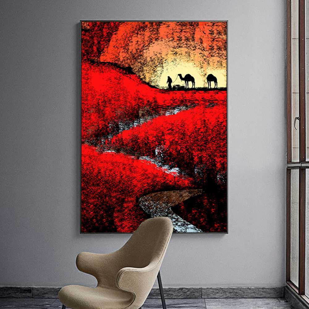 Colorful Mosque Design Home Decoration Canvas