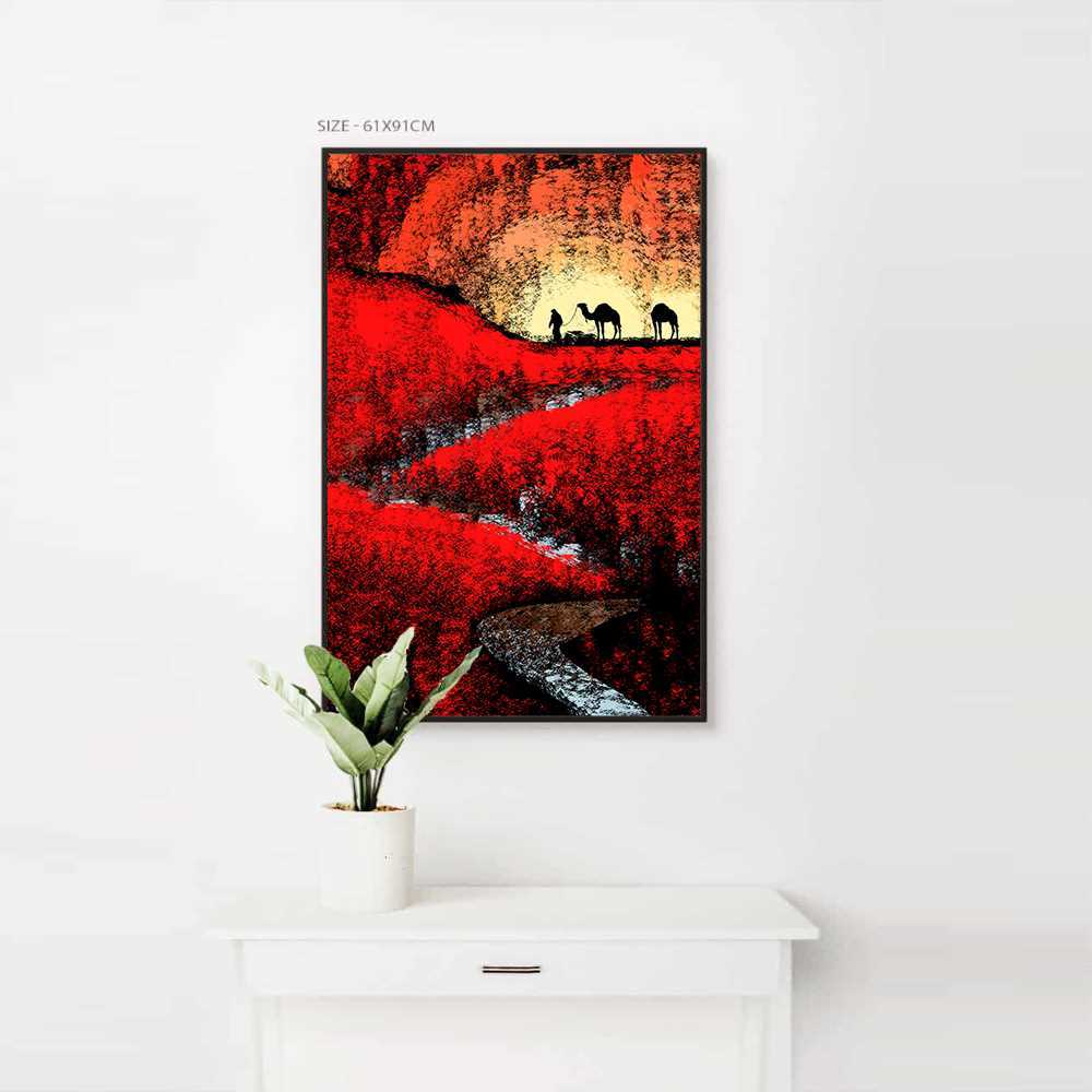 Colorful Mosque Design Home Decoration Canvas