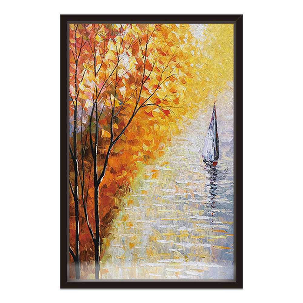 Yellow Leaves Falling Art Home Decoration Canvas
