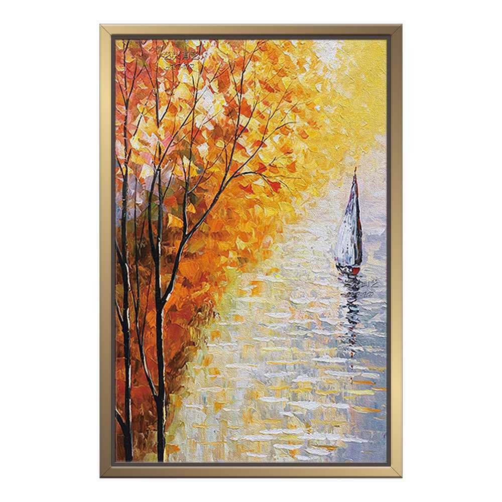 Yellow Leaves Falling Art Home Decoration Canvas