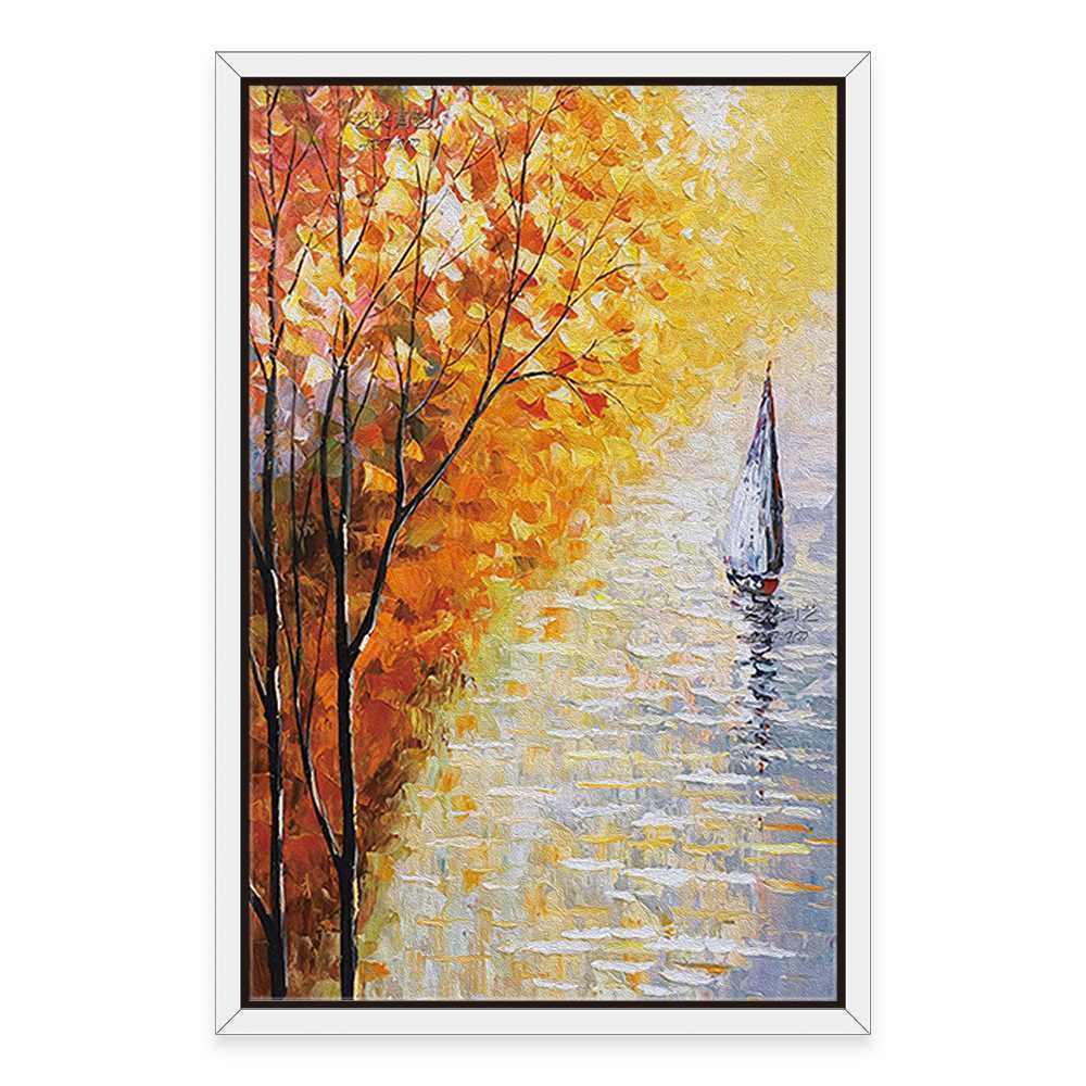 Yellow Leaves Falling Art Home Decoration Canvas