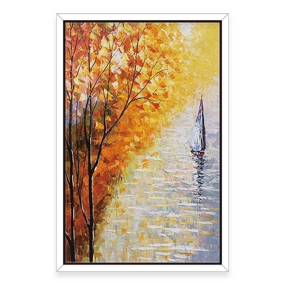 Yellow Leaves Falling Art Home Decoration Canvas