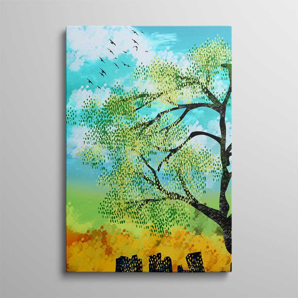 Dotted Art Painting Home Decoration Canvas