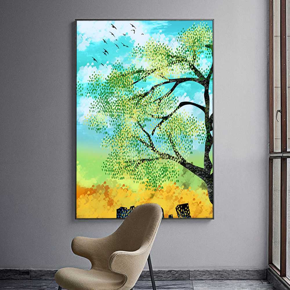 Dotted Art Painting Home Decoration Canvas