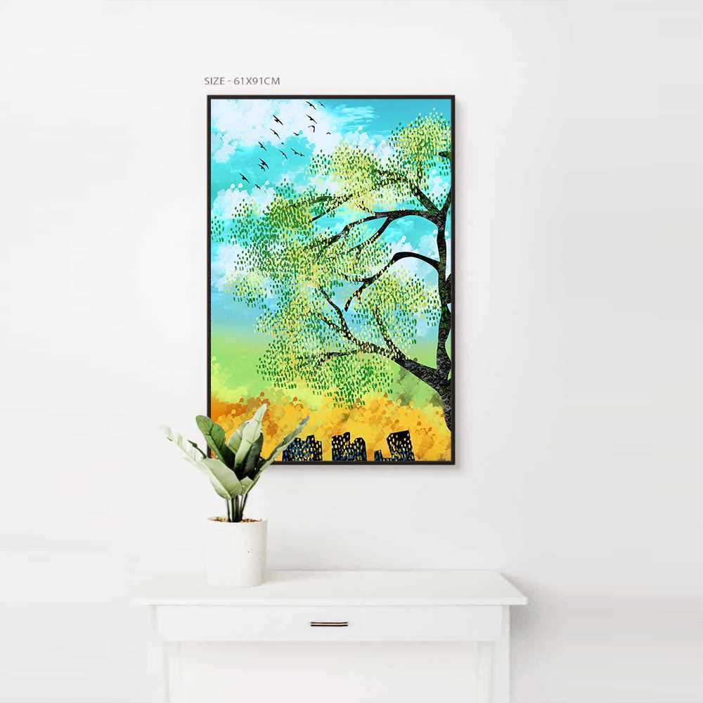 Dotted Art Painting Home Decoration Canvas
