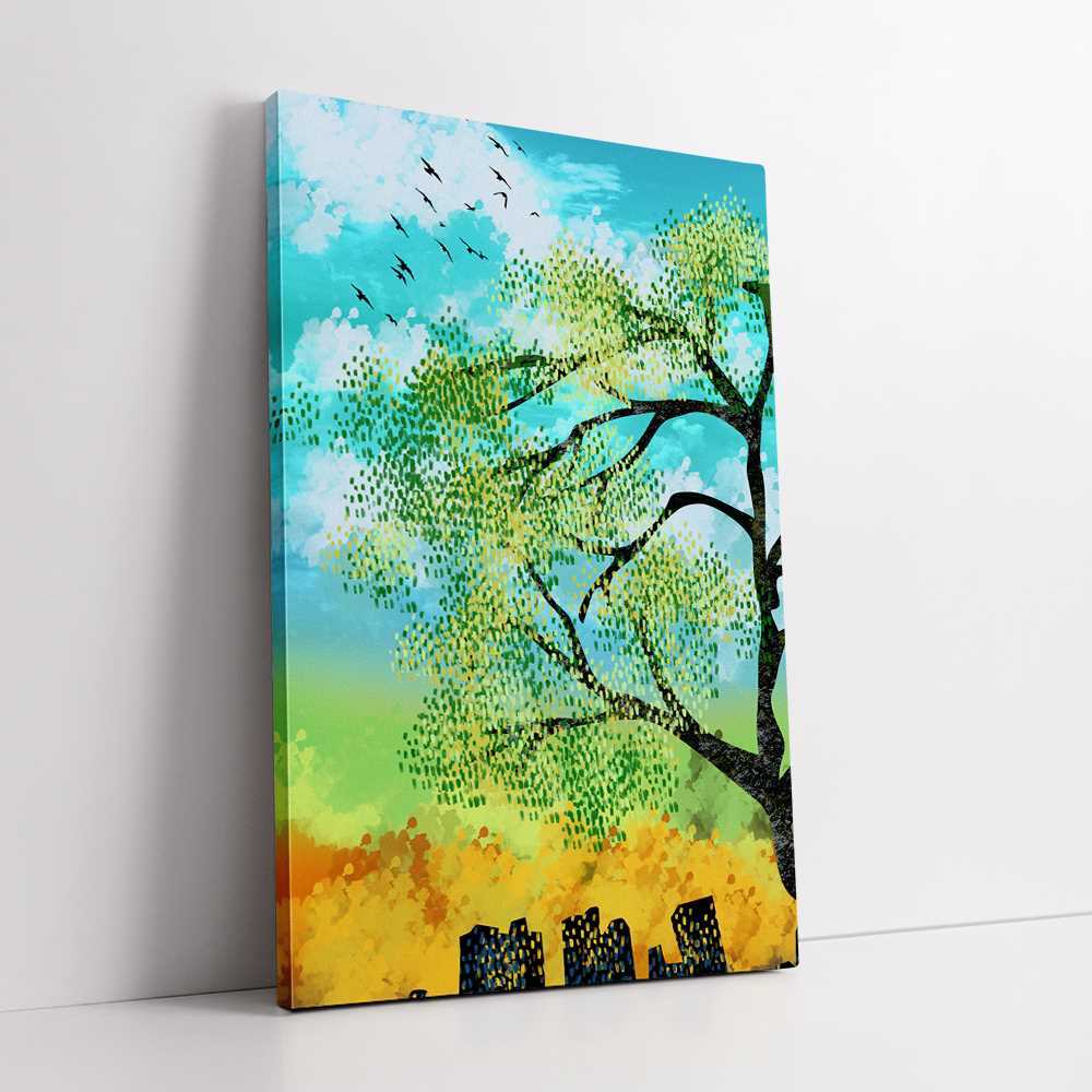 Dotted Art Painting Home Decoration Canvas