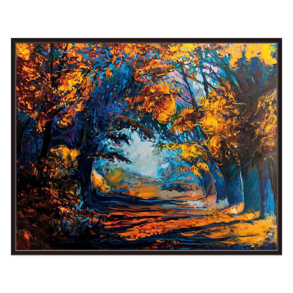 Landscape Painting Tunel Forest Trees Art Canvas Prints