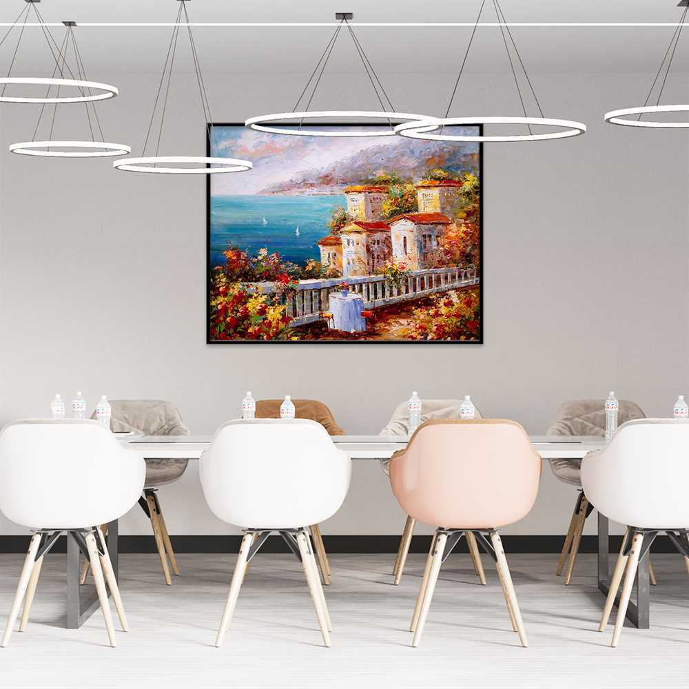Landscape Painting The Sea Scenery and Structures Art Canvas Prints