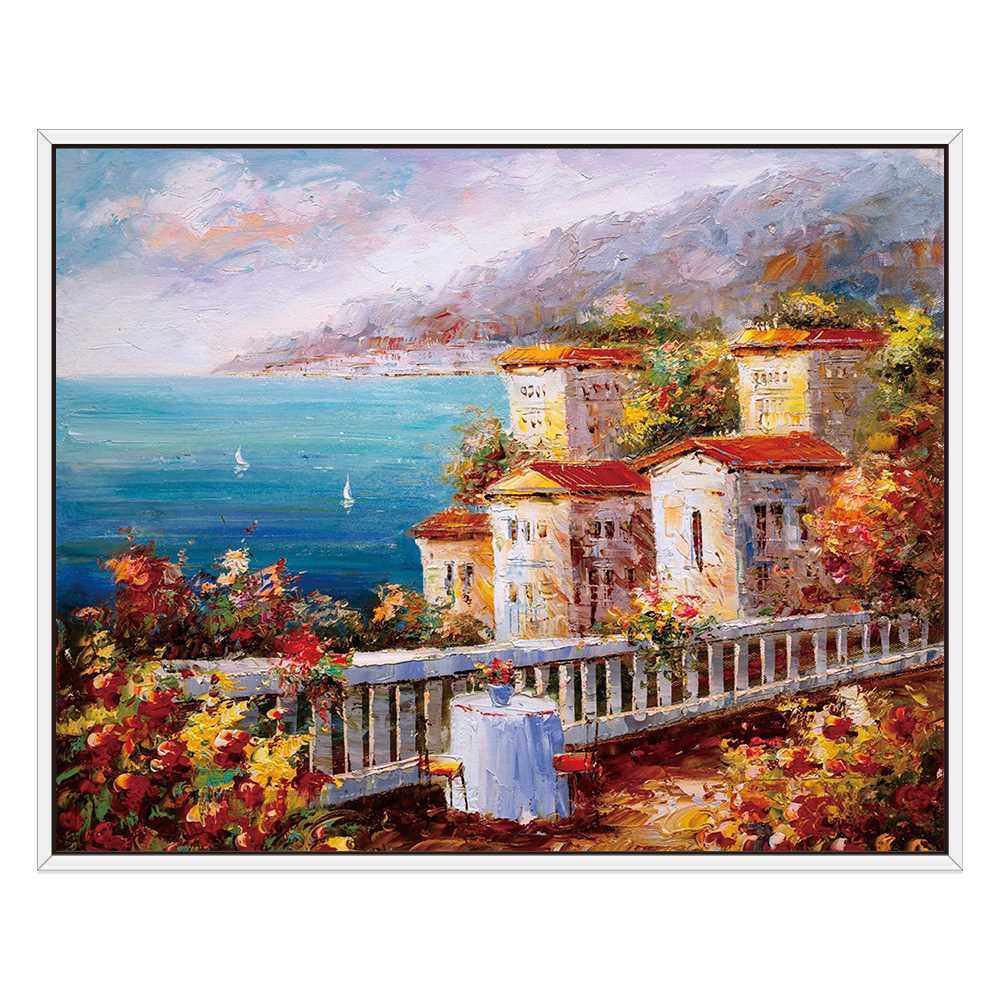 Landscape Painting The Sea Scenery and Structures Art Canvas Prints