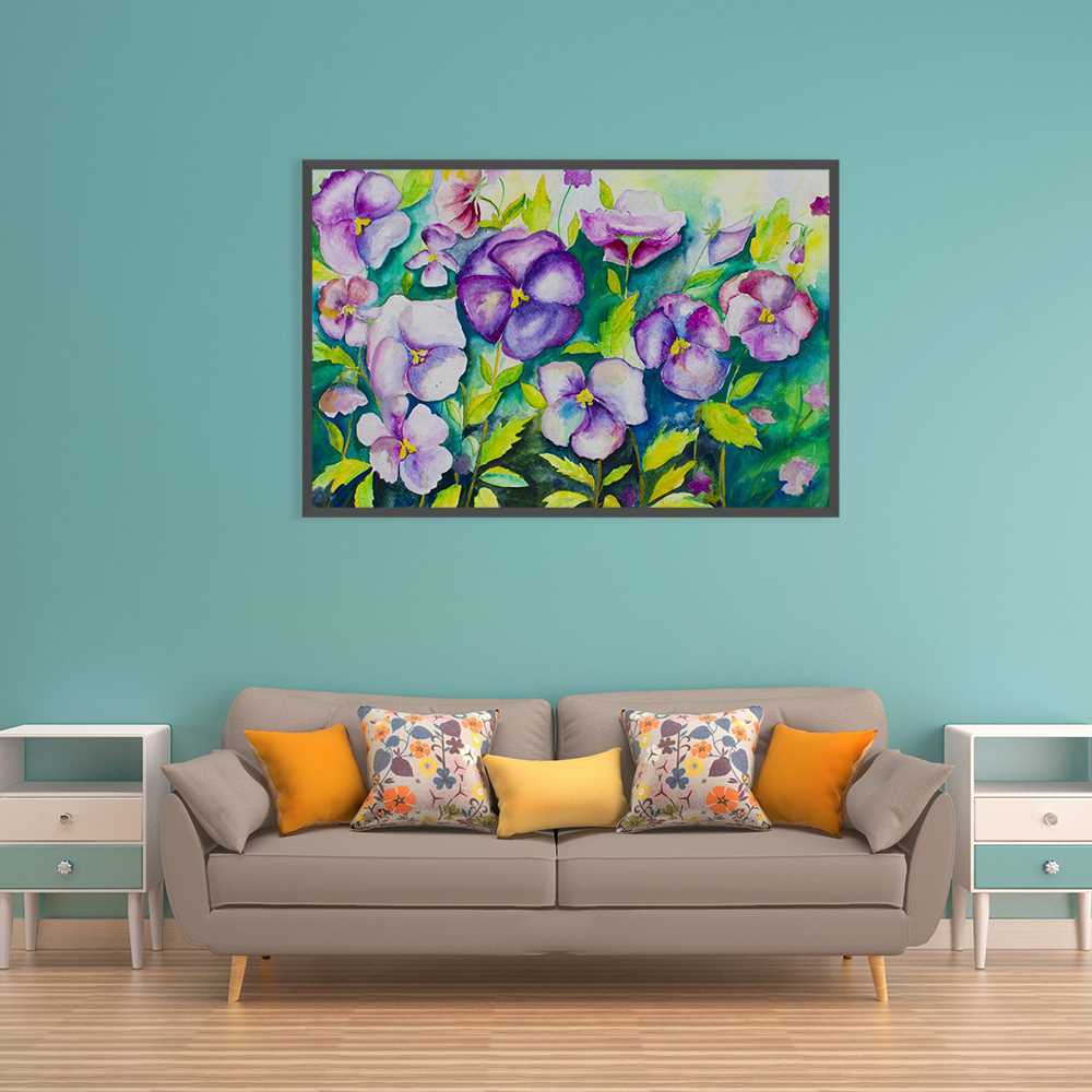 Purple Aroma  Decoration Canvas