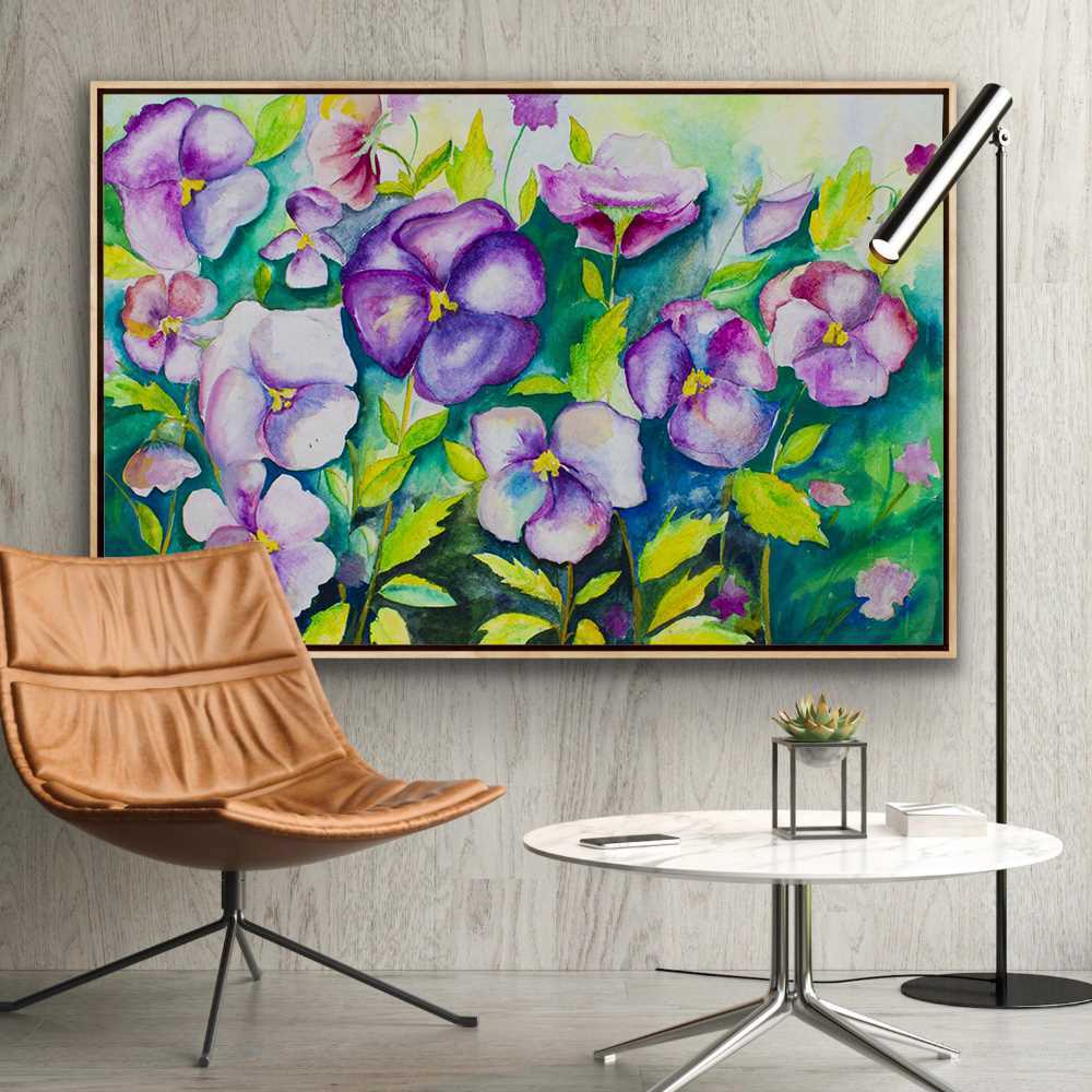 Purple Aroma  Decoration Canvas