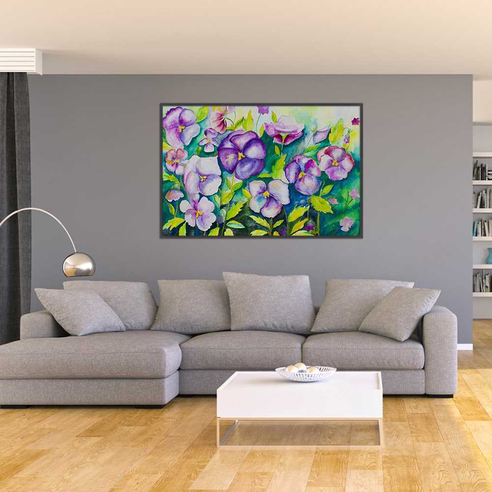 Purple Aroma  Decoration Canvas