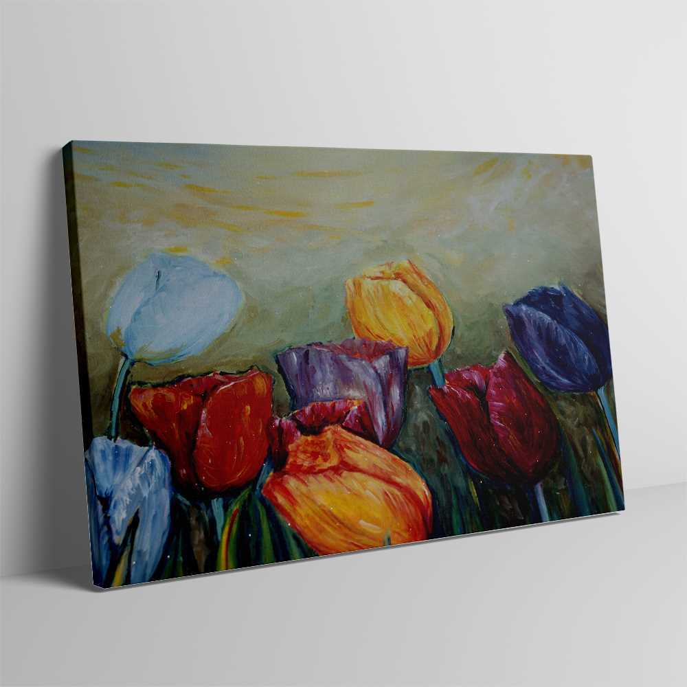 Tulip Flower Decoration Canvas