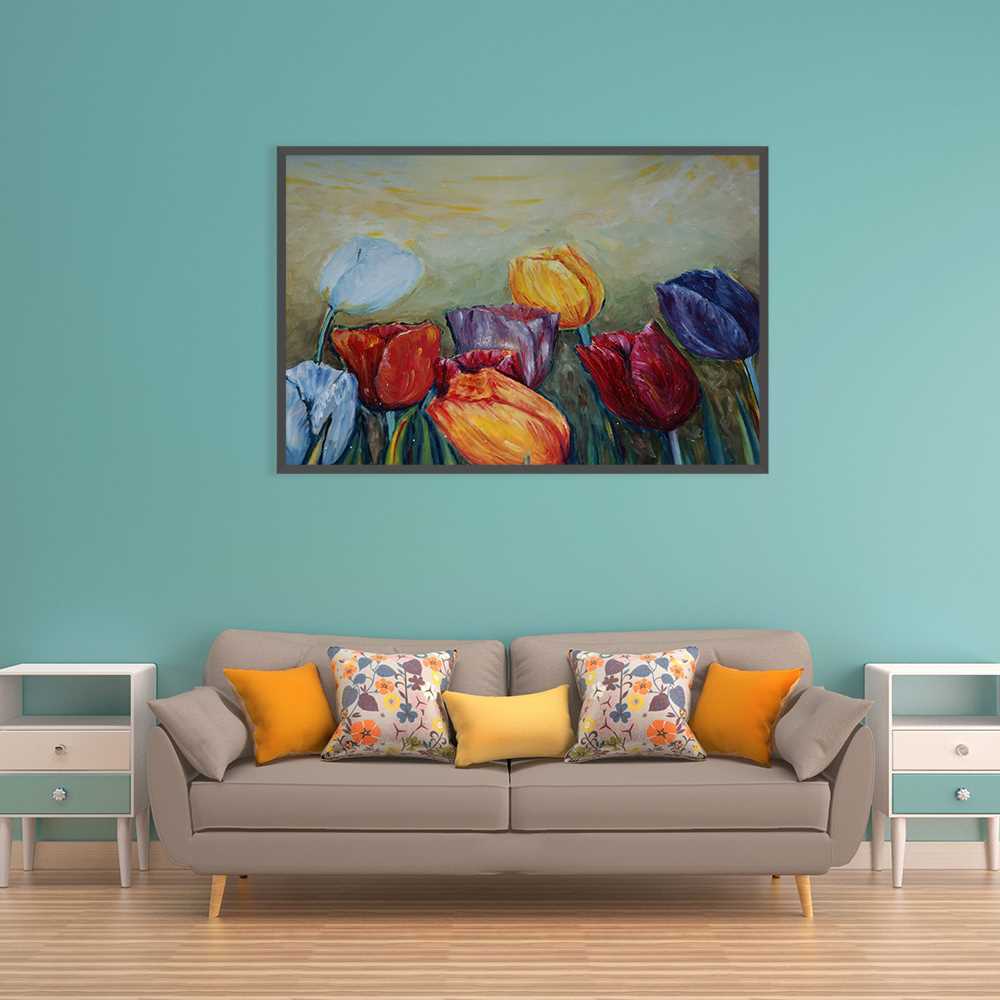 Tulip Flower Decoration Canvas