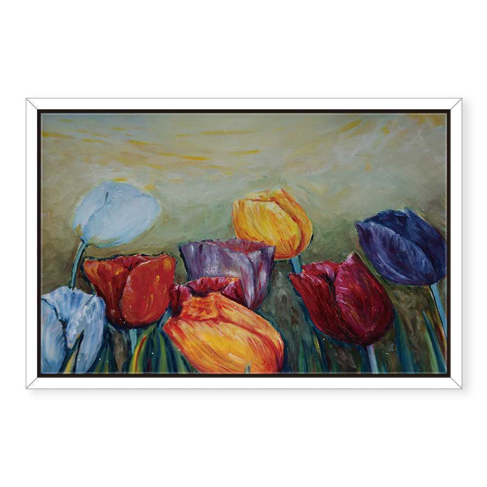 Tulip Flower Decoration Canvas