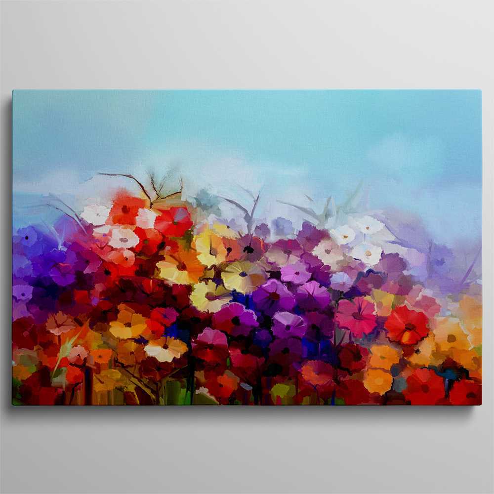 Colorful Art Flower Decoration Canvas