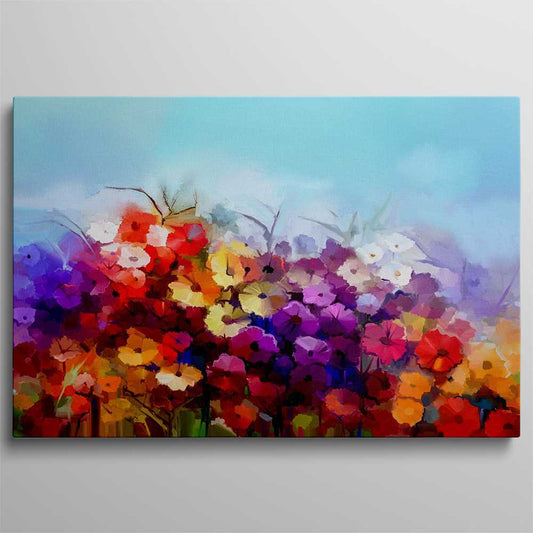 Colorful Art Flower  Decoration Canvas