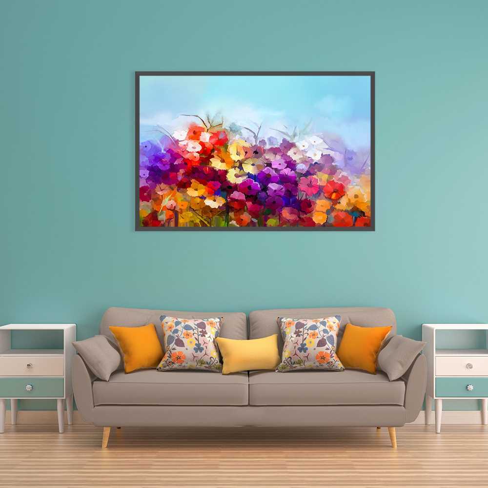 Colorful Art Flower Decoration Canvas