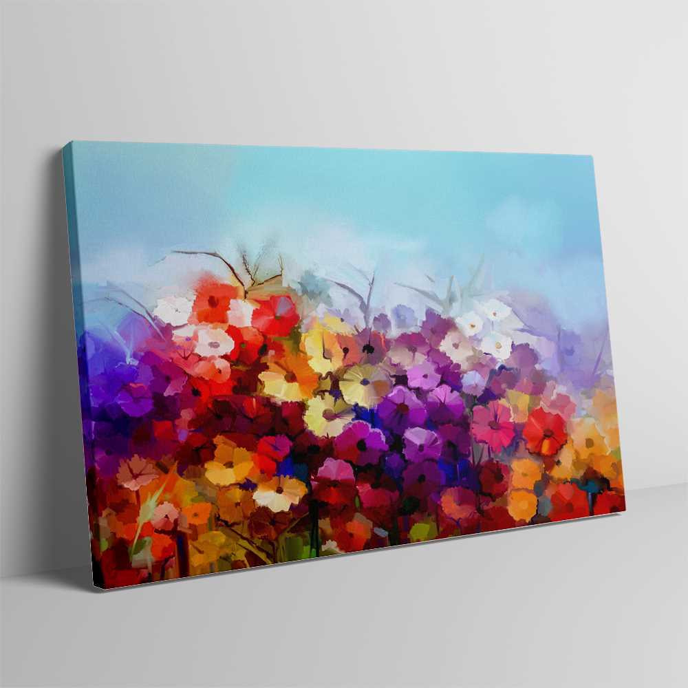 Colorful Art Flower Decoration Canvas