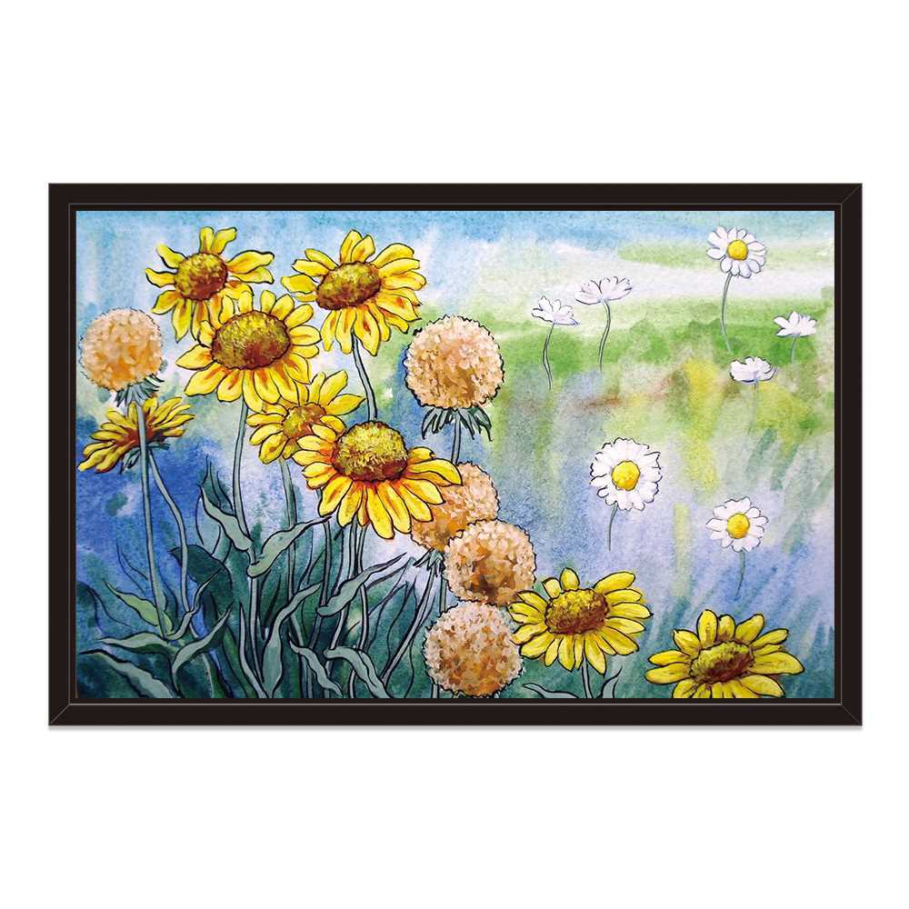New And Dead Sunflower Decoration Canvas