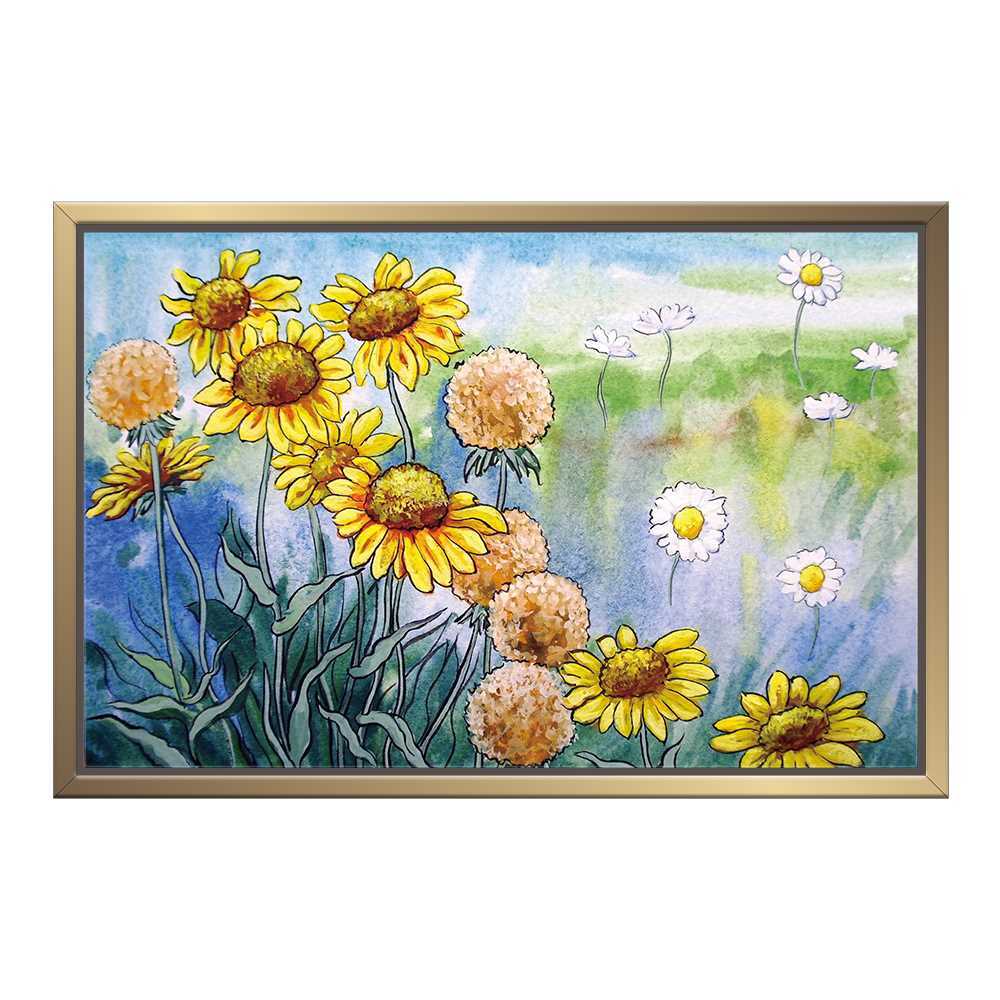 New And Dead Sunflower Decoration Canvas