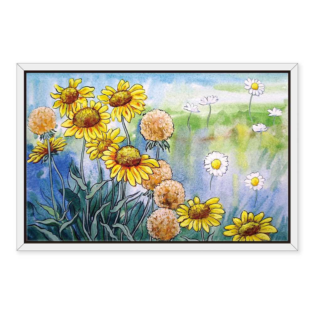 New And Dead Sunflower Decoration Canvas