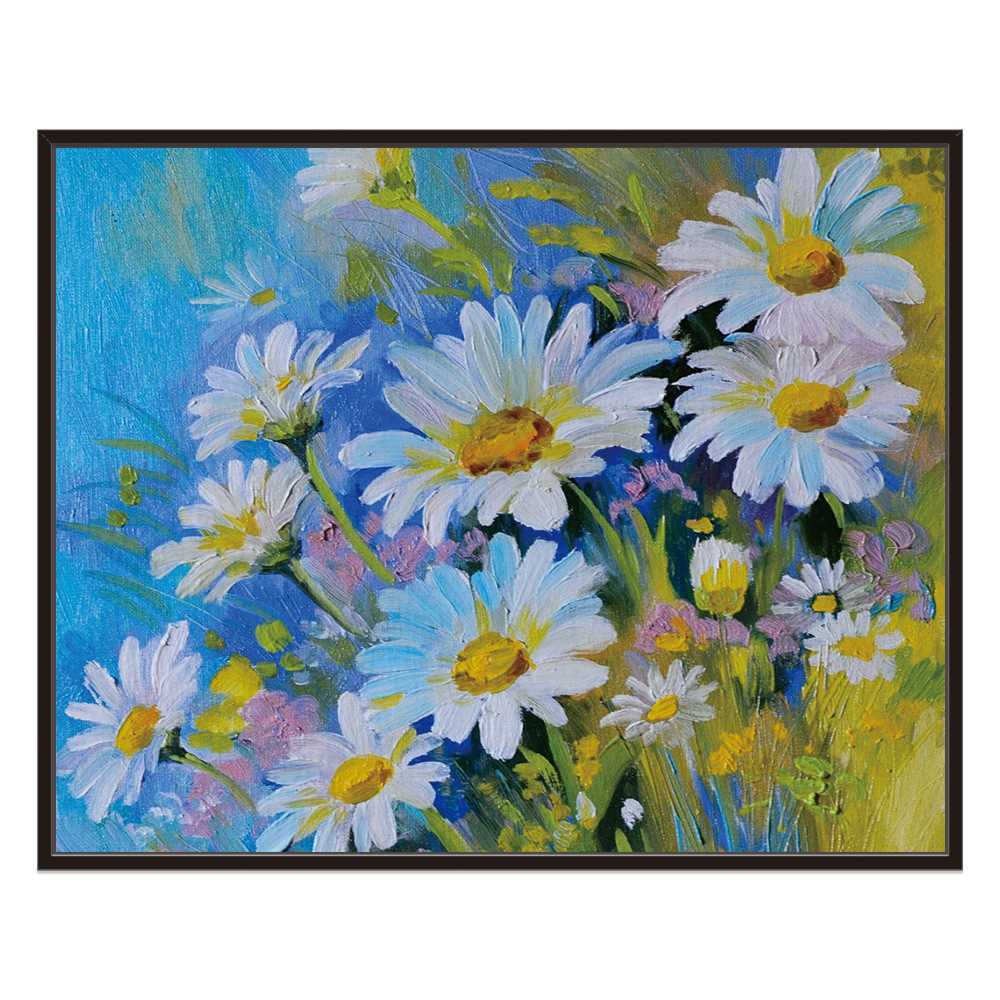 White Flowers Decoration Canvas