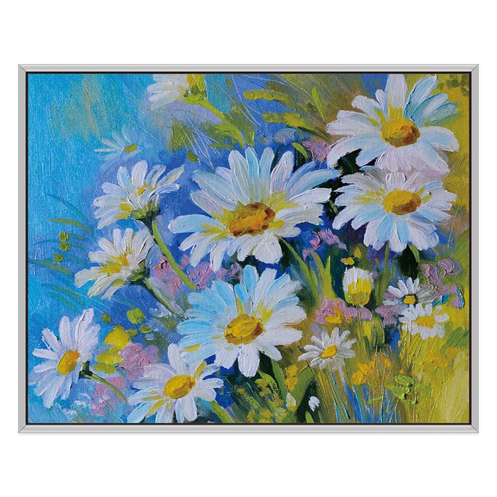 White Flowers Decoration Canvas